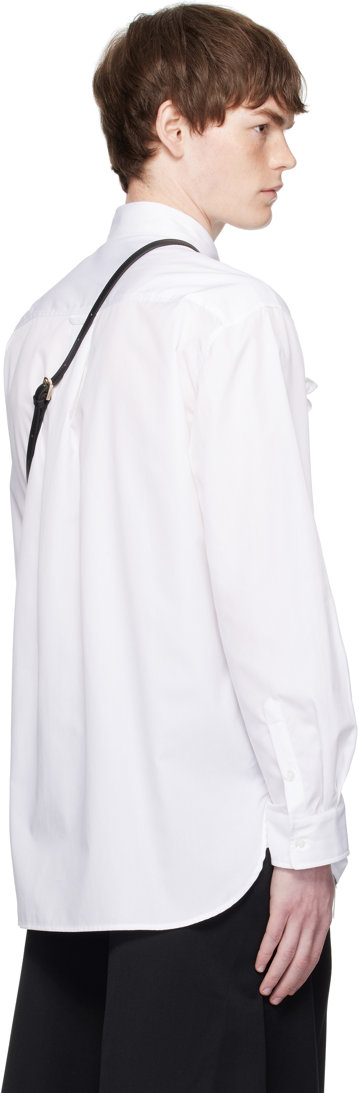 Simone Rocha White Lace Ribbon Trim Easy Shirt Simone Rocha
