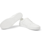 Versace - Logo-Print Leather Sneakers - White