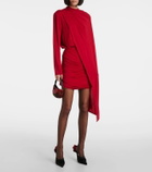Magda Butrym Caped cupro-blend minidress
