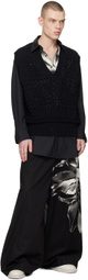 TAAKK Black Flower Trousers