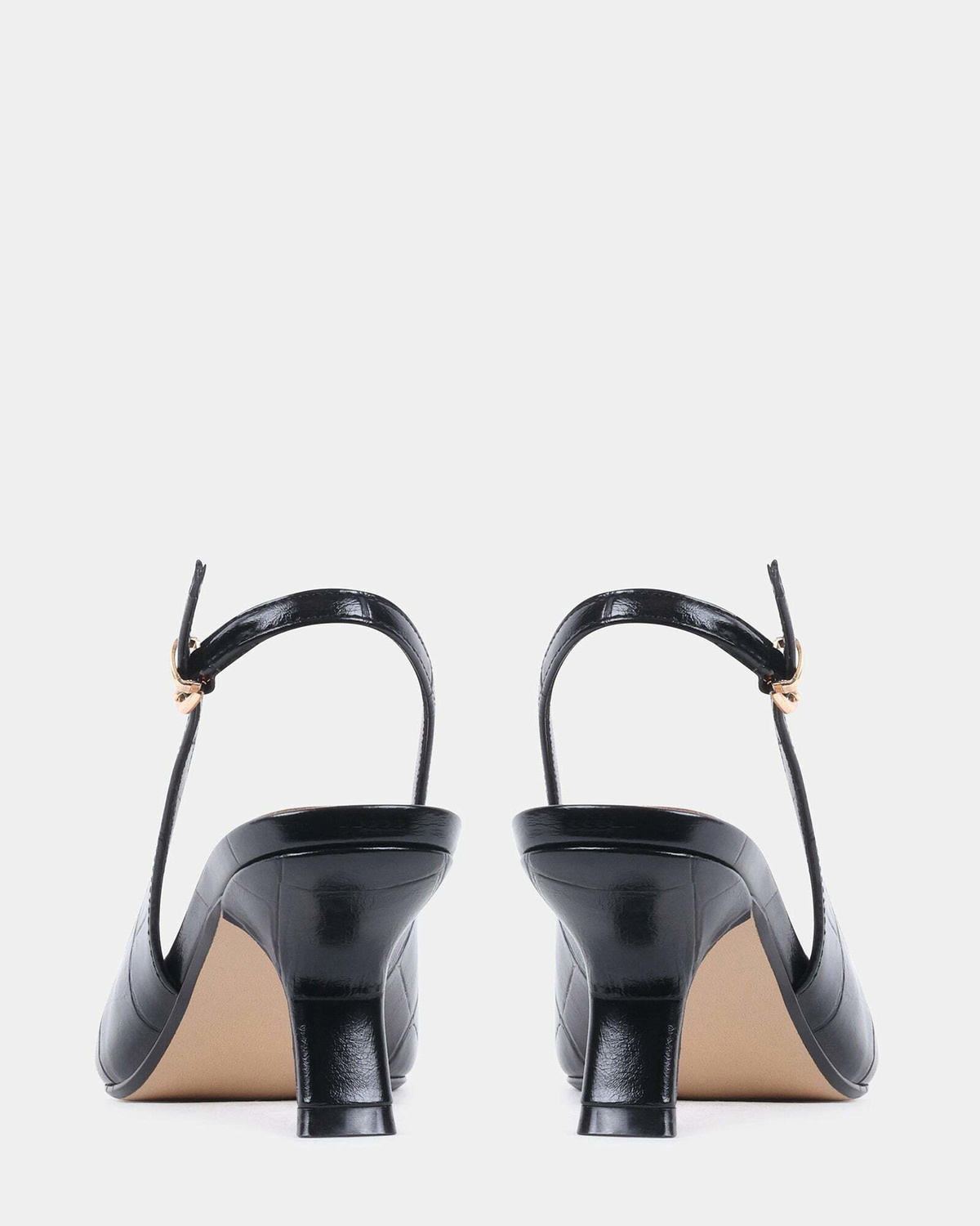Steve Madden Charming Heels in Black Exotic