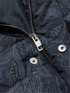 Etro - Logo-Embroidered Paisley-Print Quilted Shell Down Gilet - Blue