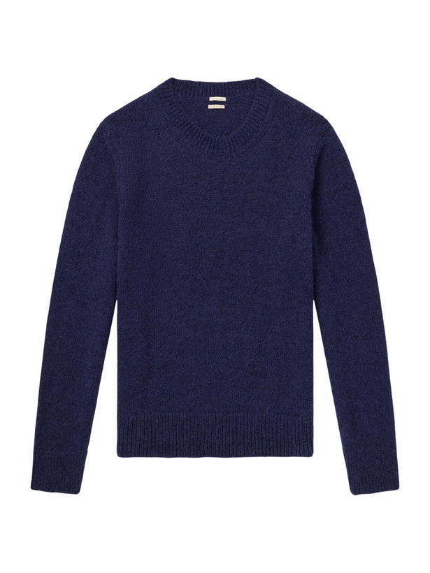 Photo: Massimo Alba - Bruce Alpaca-Blend Sweatshirt - Blue