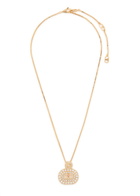 Valentino Vlogo Crystal-embellished Two-toned Necklace - Gold - One Size