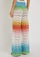 Missoni Patterned Metallic-knit Trousers Multicoloured