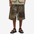 Merely Made Men's Patch Pocket Wide Short in Cedar Brown
