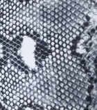 Adam Selman Sport Snake-print sports top