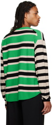 Guest In Residence Black & Green Striped Sweater