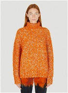 High Neck Sweater in Orange