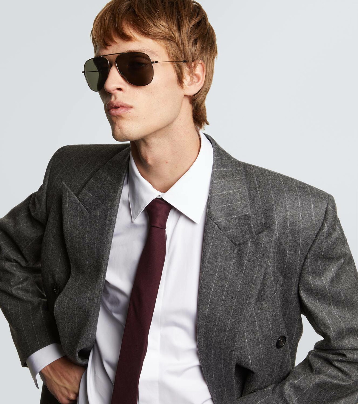 Saint Laurent SL 800 aviator sunglasses