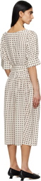 Caro Editions Off-White Bjorg Midi Dress