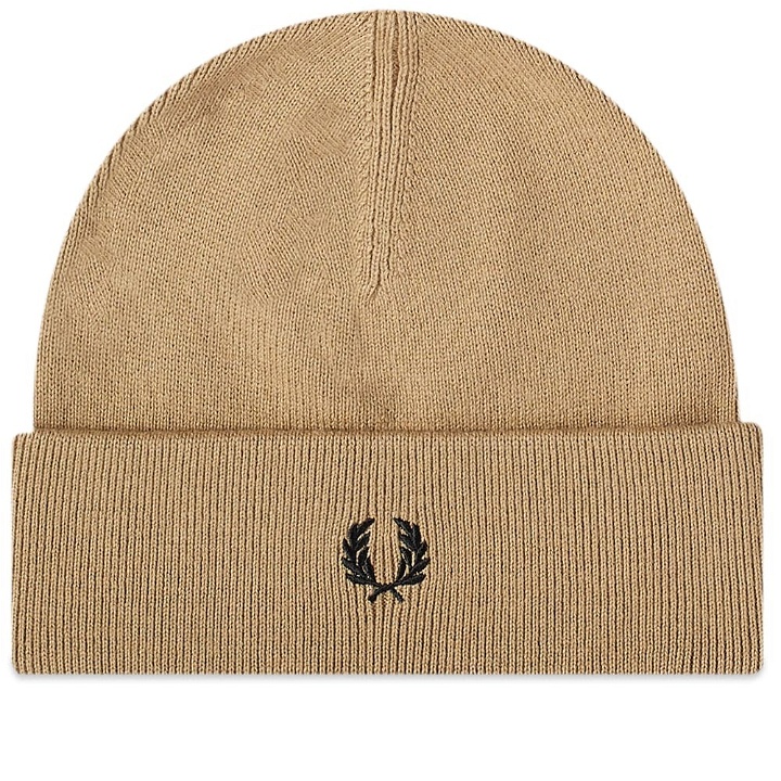 Photo: Fred Perry Authentic Men's Merino Wool Beanie in Warm Stone