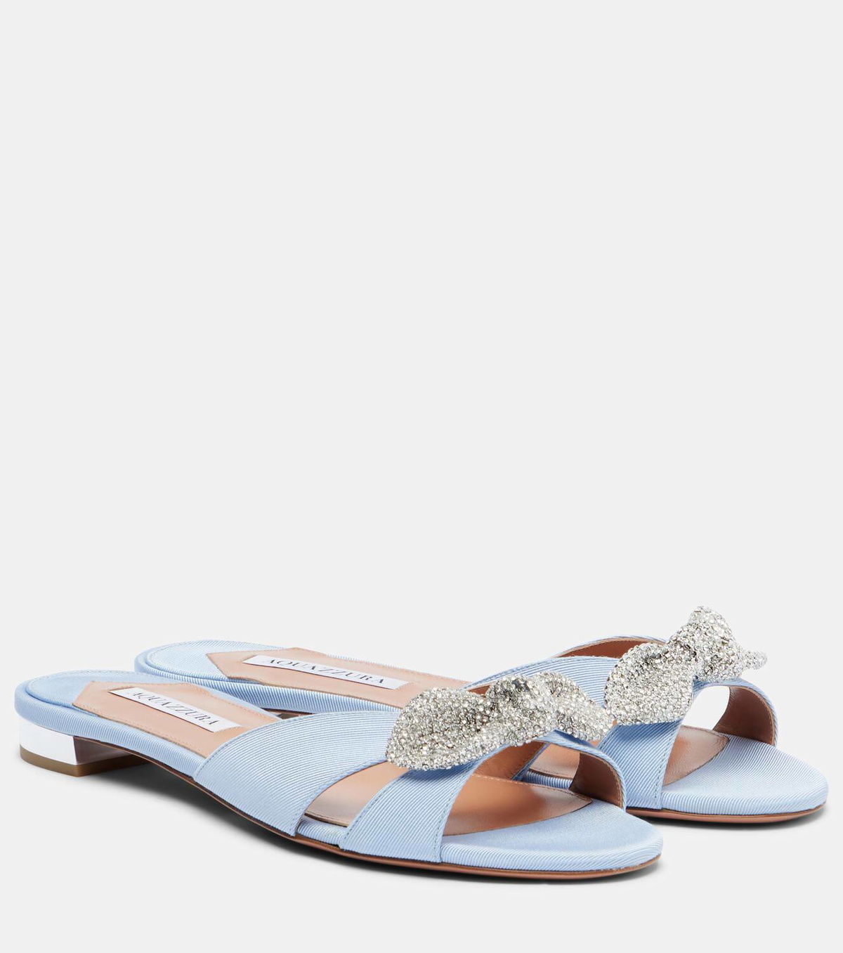 Aquazzura Very Bow Tie embellished flats