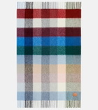 Loewe Checked alpaca and wool-blend blanket