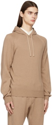 TOM FORD Tan Cashmere Seamless Hoodie