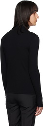 Ernest W. Baker Black Thumbhole Turtleneck