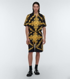 Versace - Printed silk twill shorts