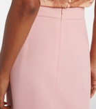 Valentino Virgin wool crêpe midi skirt
