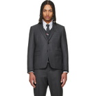 Thom Browne Gray Super 120s Twill High Armhole Sportcoat