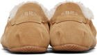 ABRA Tan Shearling Ballerina Sneakers