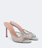 Amina Muaddi Alexa lace mules