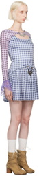 Chopova Lowena Pink & Blue Sally Heart Mini Dress