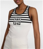Givenchy 4G striped cotton jersey tank top