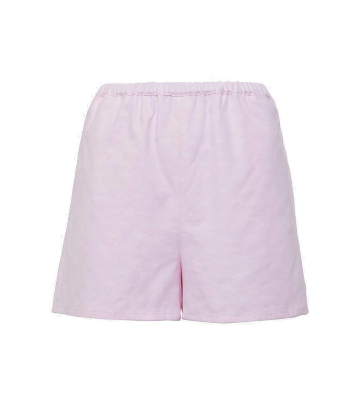 Photo: Gucci GG Supreme cotton shorts