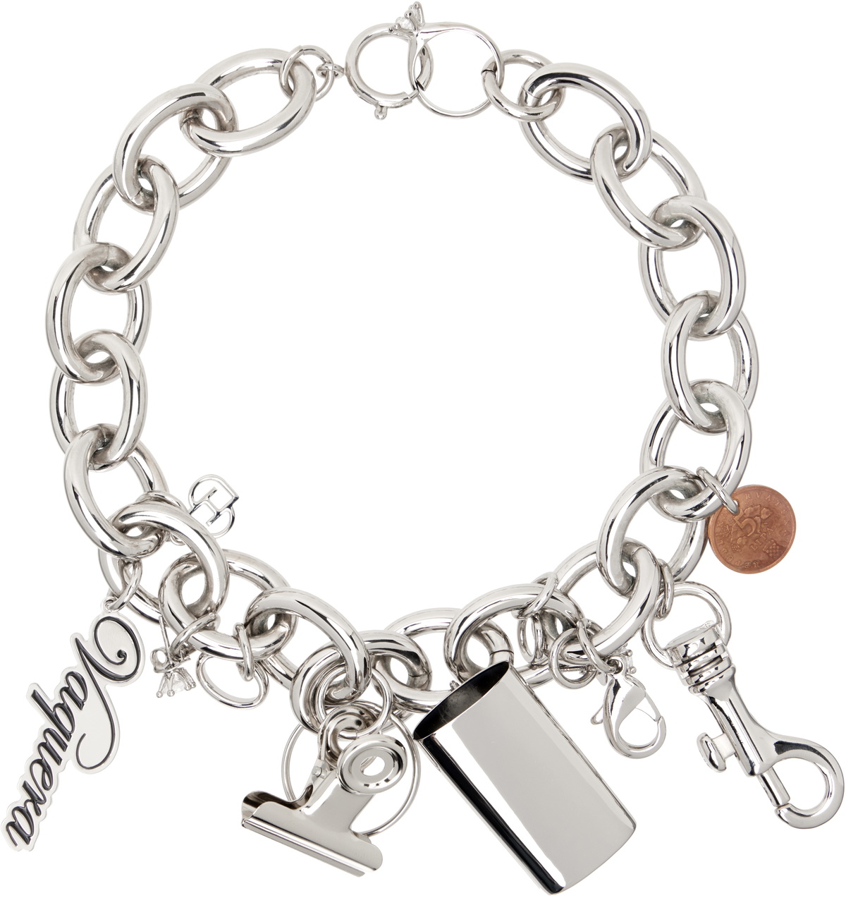 VAQUERA Silver D'heygere Edition 2.0 Charm Necklace