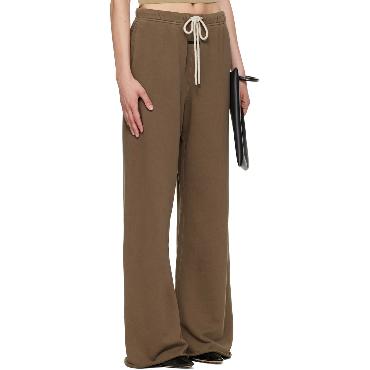 Fear of God ESSENTIALS Brown Raw Cut Lounge Fit Sweatpants