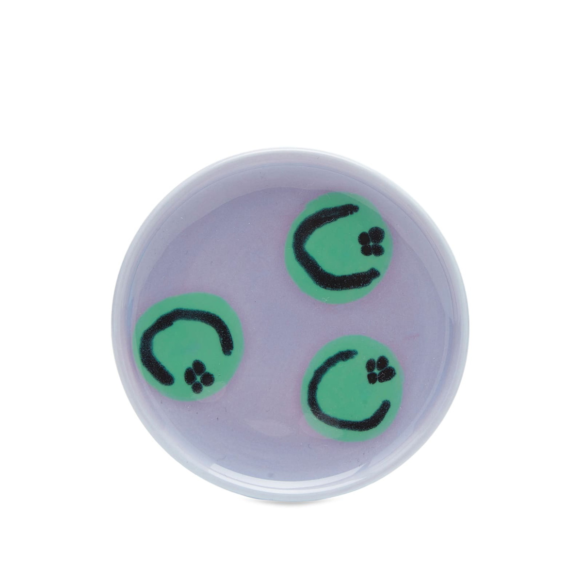 Frizbee Ceramics XS Plate in Blue Alien