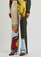 Stine Goya Printed Matte Satin Trousers Multicoloured 1