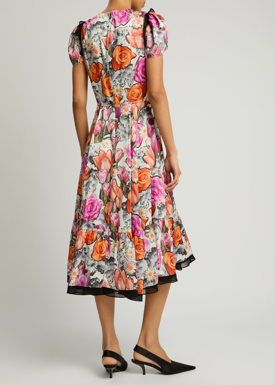 3.1 Phillip Lim Floral-print Midi Dress Multicoloured