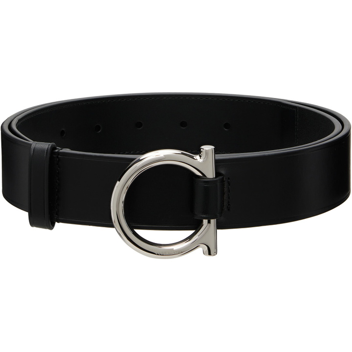 Photo: Ferragamo Black Fixed Belt
