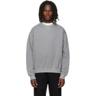 Jil Sander Gray Cotton Crew-Neck Sweatshirt