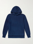 Blue Blue Japan - Indigo-Dyed Organic Cotton-Jersey Hoodie - Blue