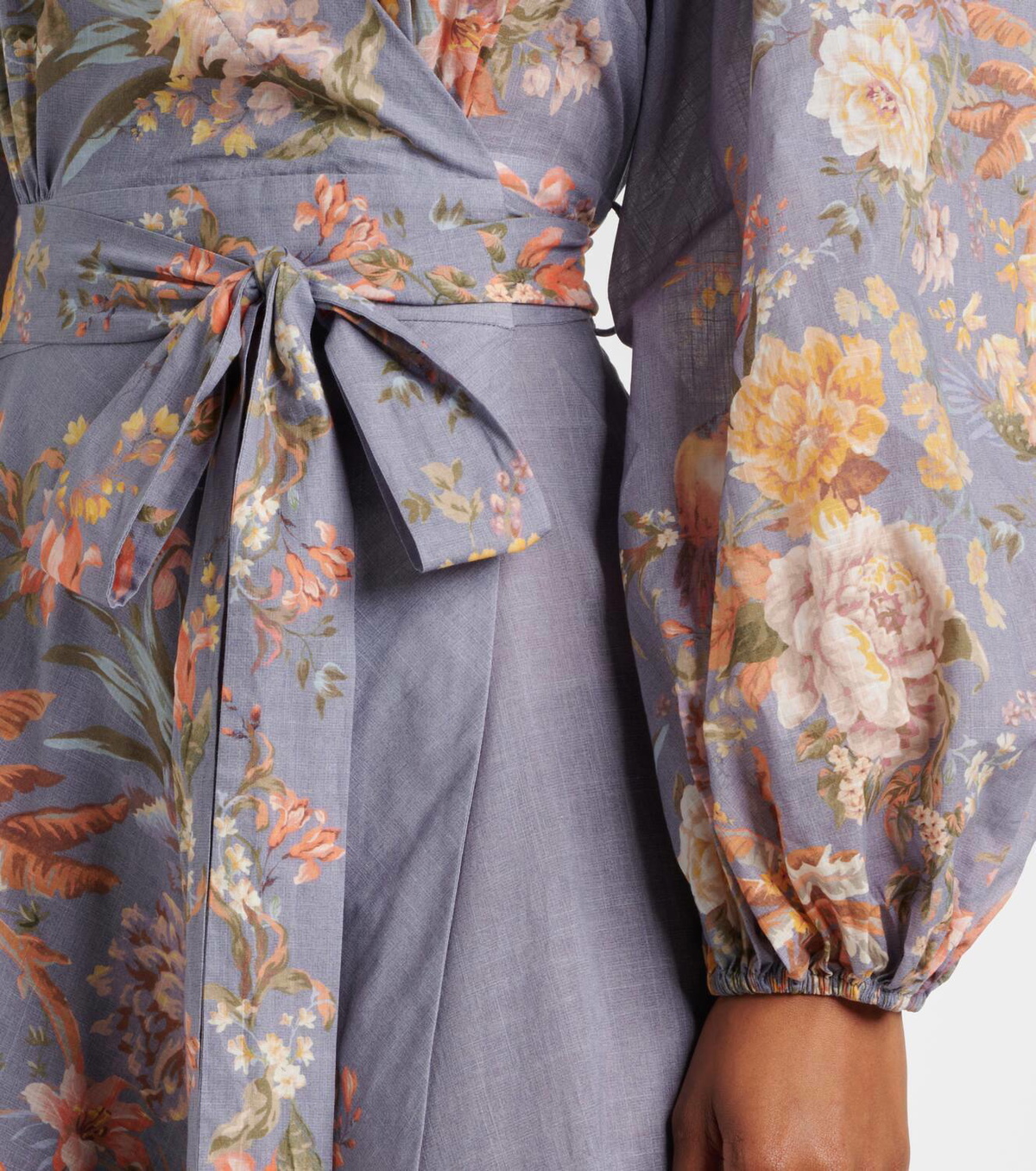 Zimmermann Tallow floral cotton wrap dress Zimmermann
