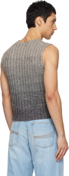 ERL Gray Gradient Sweater Vest