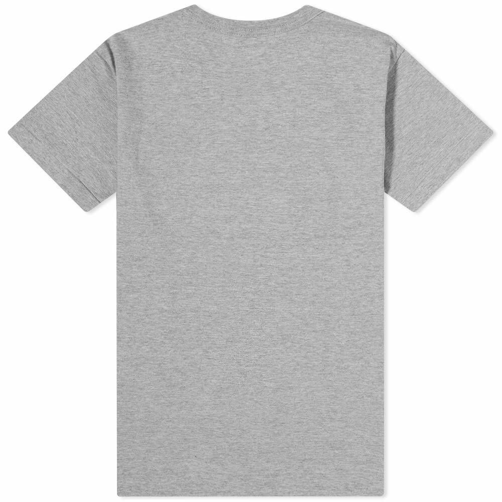 Comme des Garçons Play Women's Overlapping Heart T-Shirt in Grey/Black