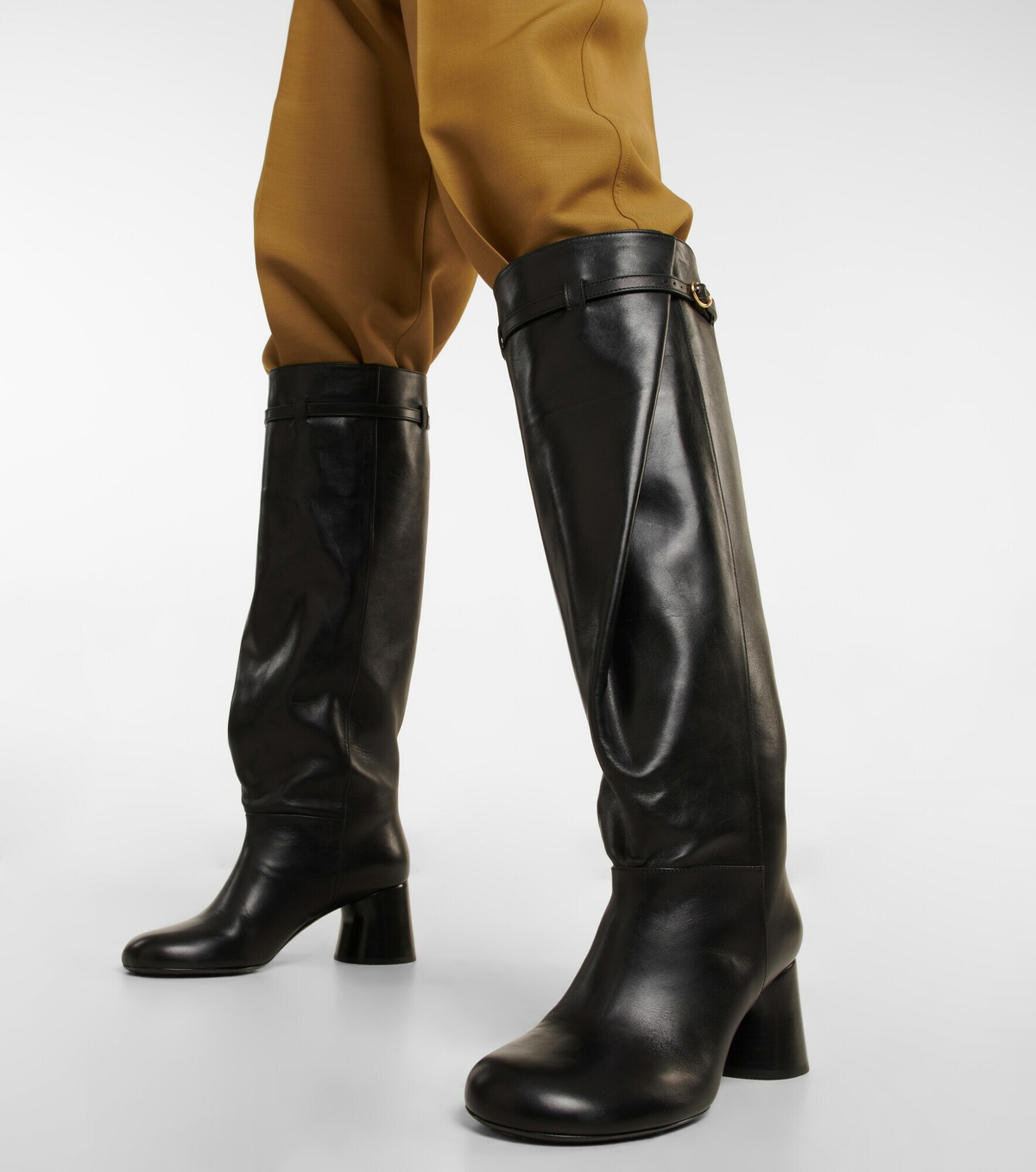 Khaite - Admiral leather knee-high boots