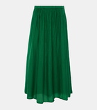 Velvet Mariela cotton and silk maxi skirt