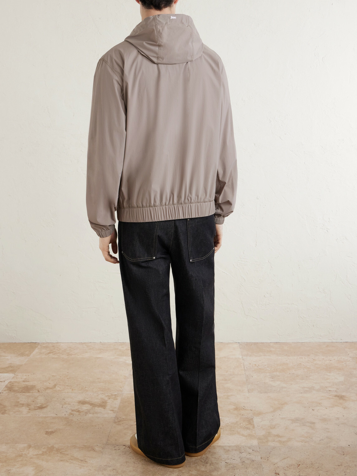 Herno - Hooded Shell Blouson Jacket - Neutrals
