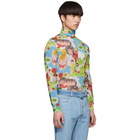 Prada Blue Paradise Print Turtleneck