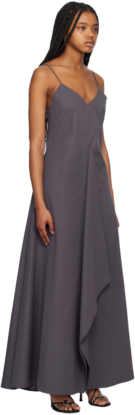 BITE Gray Crisp Midi Dress