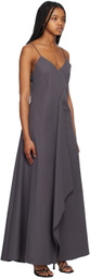 BITE Gray Crisp Midi Dress