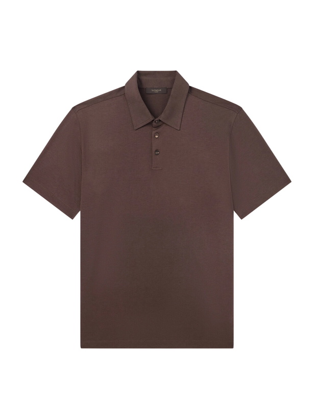 Photo: Slowear - Cotton and Silk-Blend Jersey Polo Shirt - Brown