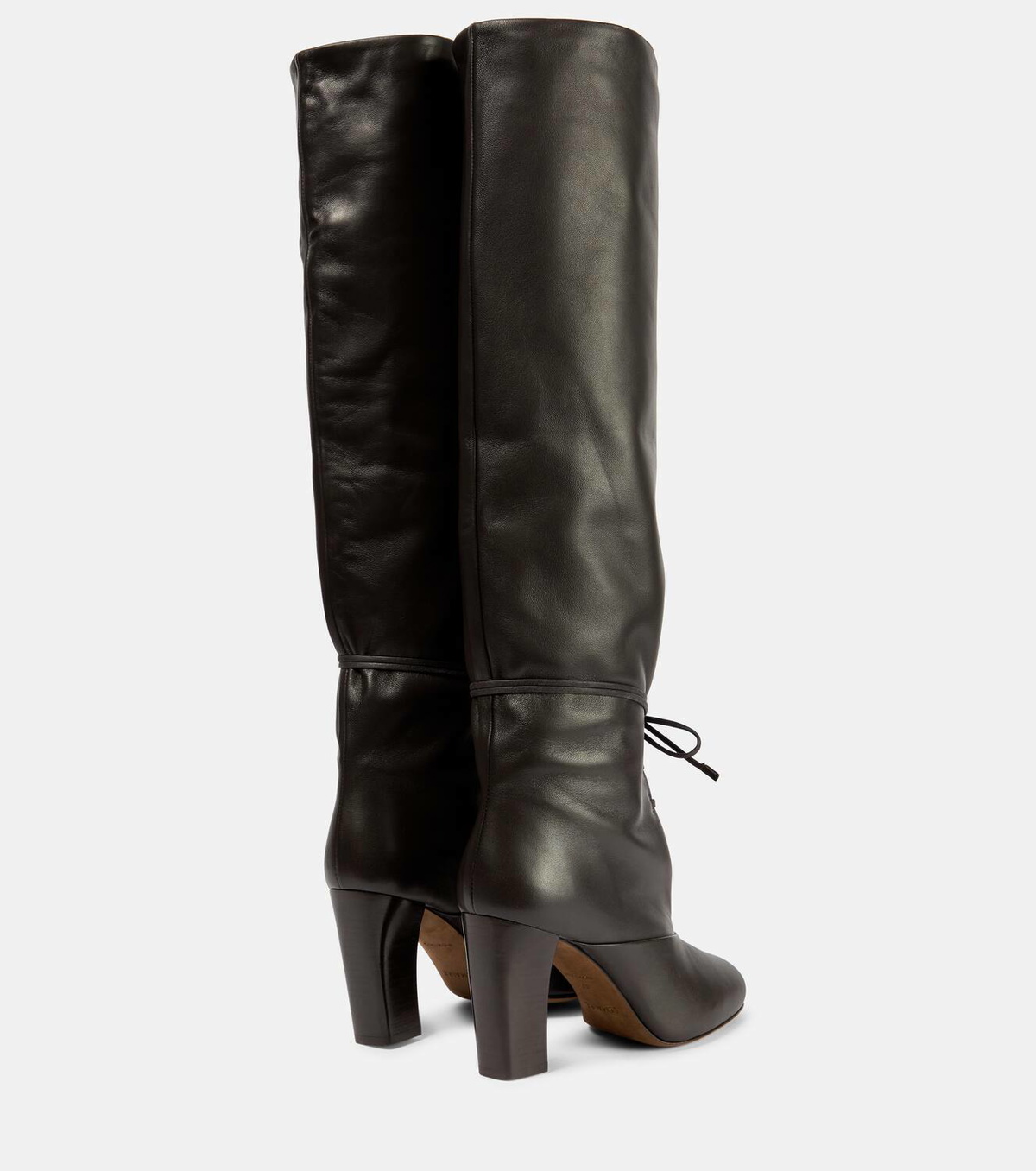 Lemaire Over-the-knee laced leather boots Lemaire Lemaire Over-the-knee laced leather boots Lemaire