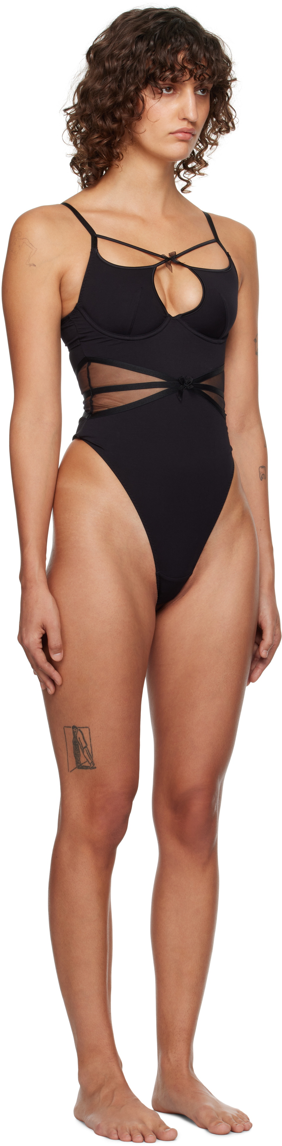 Agent Provocateur Black Buffie Bodysuit