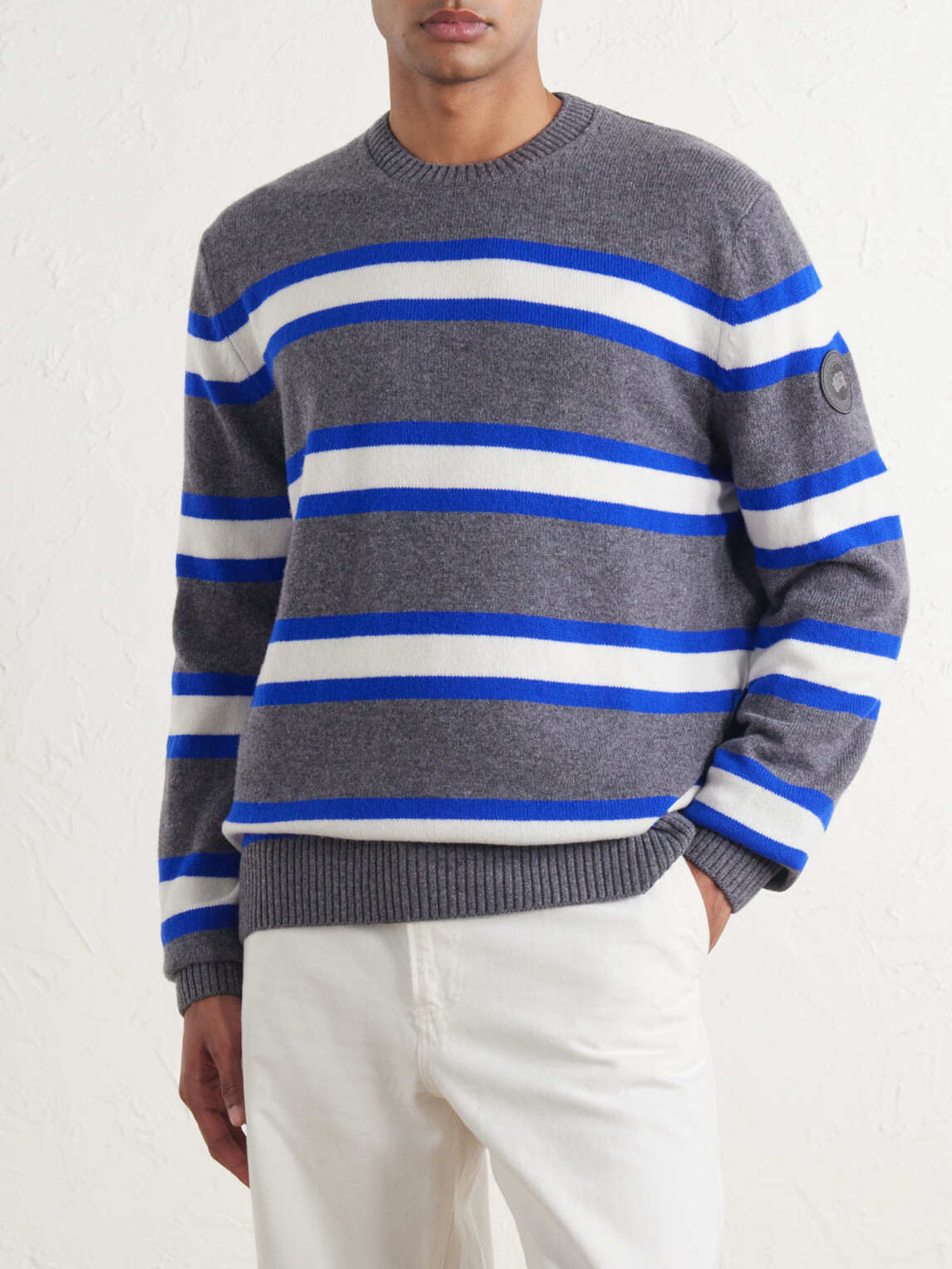 Canada Goose - Matawin Striped Wool Sweater - Gray
