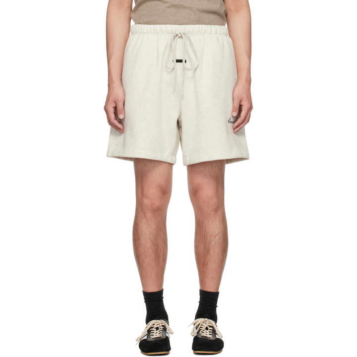 Photo: Fear of God ESSENTIALS Off-White Classic Sweat Shorts